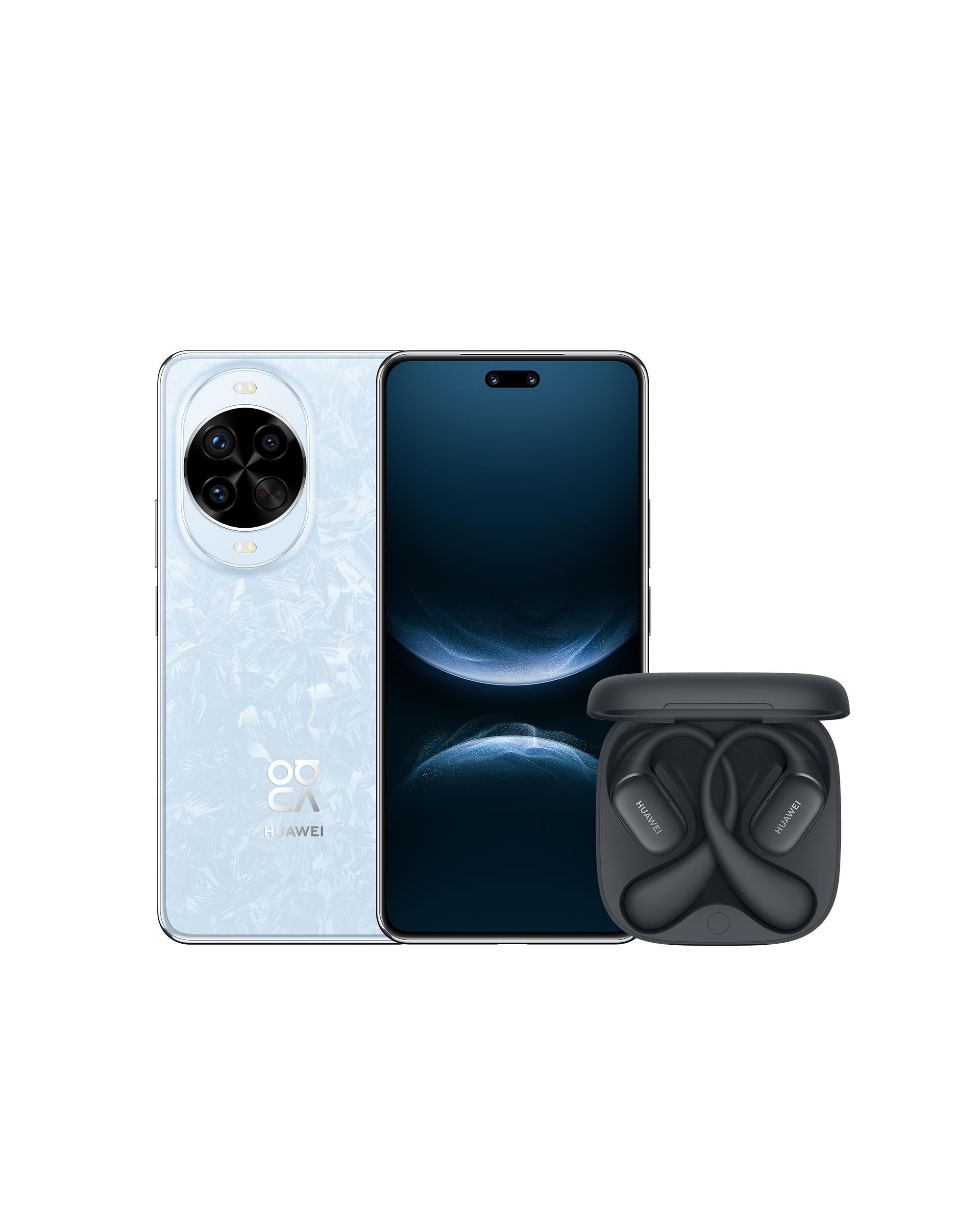 HUAWEI Nova 14 Pro Blu + FreeArc Nero, Fotocamera Ultra Chroma,Doppia Ultra Selfie Camera da 50 MP, AI Gesture Control, Ricarica SuperCharge da 100 W, Spettacolare Display Quad-curvo da 6.78"