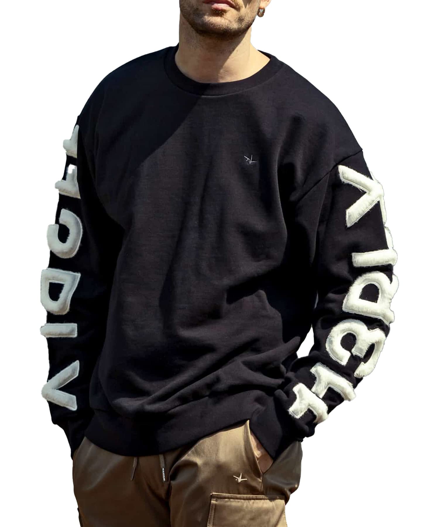 希少▲1PIU1UGUALE3 RELAX ファーアップリケスウェット　XL 61gjOrjCb1L._UY1000_.jpg