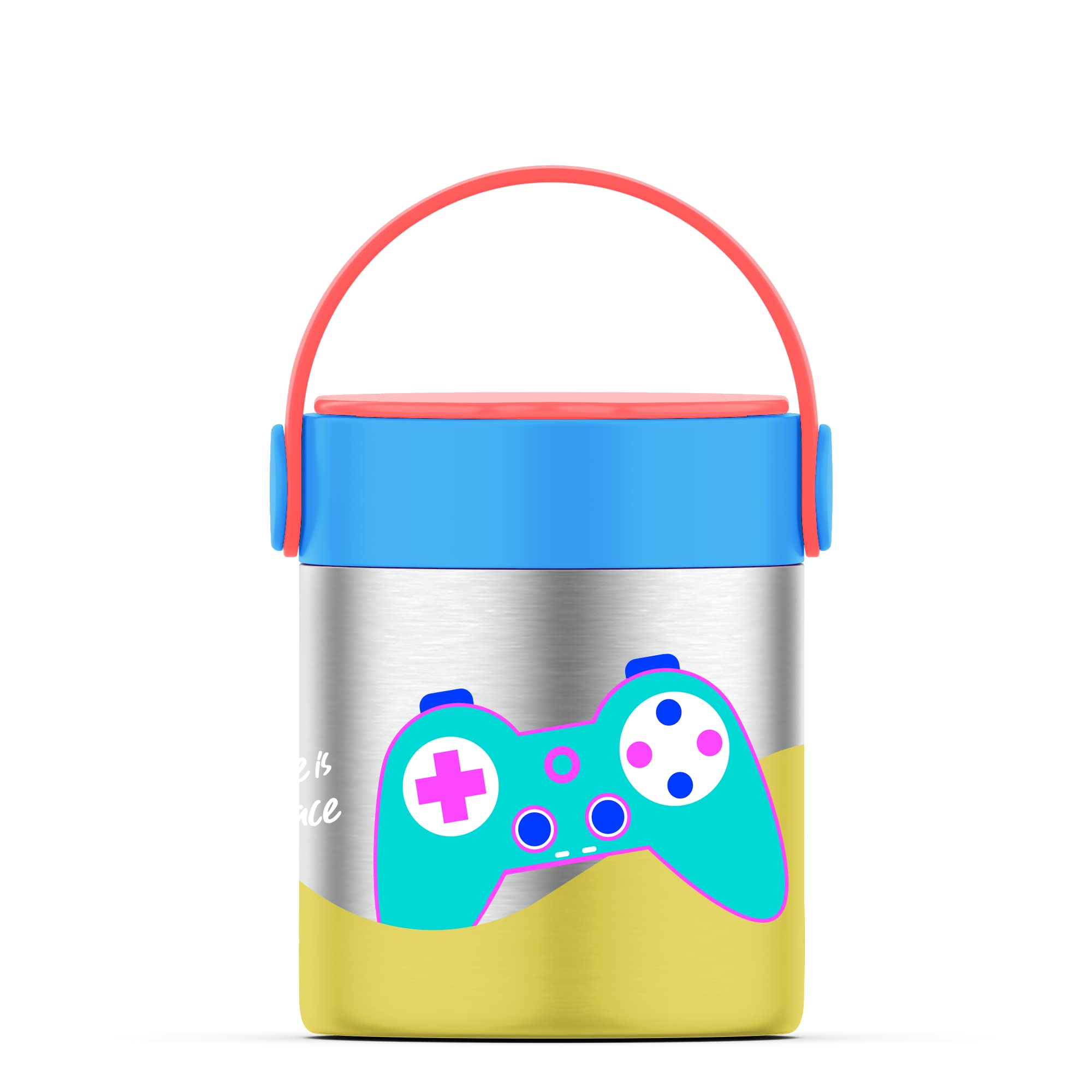 RabitatMEALMATE Vacuum Insulated Food Jar | Stainless Steel Food Jar for Kids (MEALMATE 418ml, Sparky)