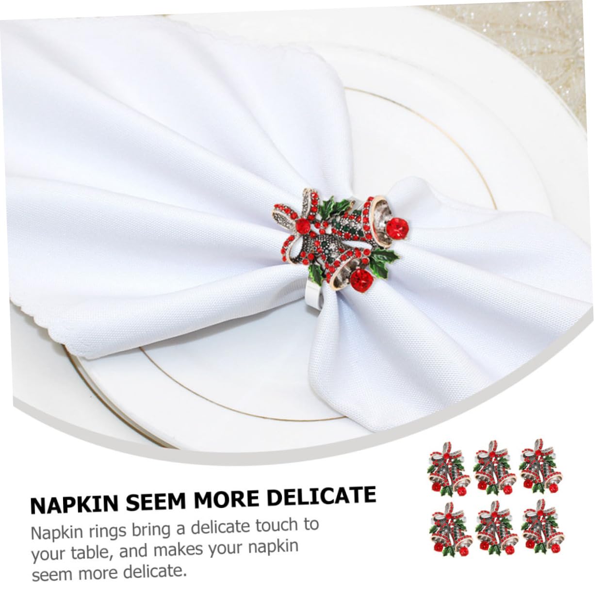 Cabilock 3 Set Per Tovaglioli Natale Forma Per Decorazioni Festive Da Tavola Per Ristoranti E Feste Natalizie 6 Pezzi*3