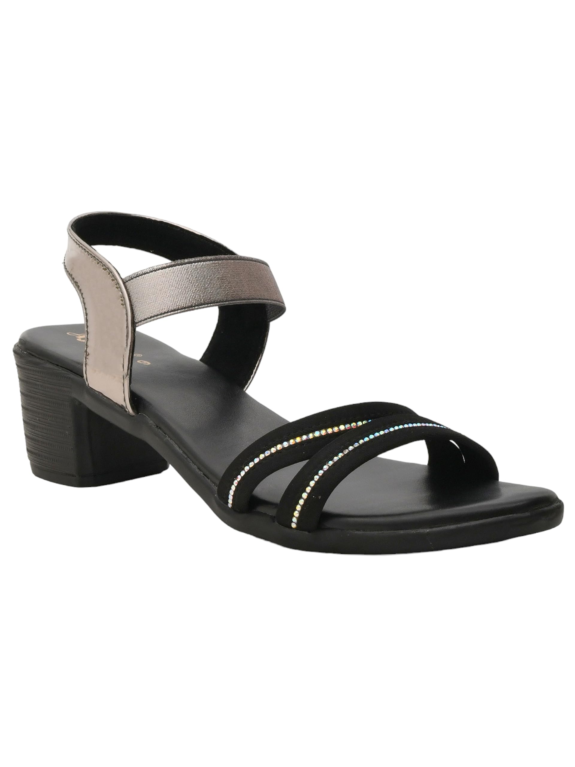 AJANTA Women Black Heel Sandal EL4007 (B0CH117F4T) Amazon Price History, Amazon Price Tracker