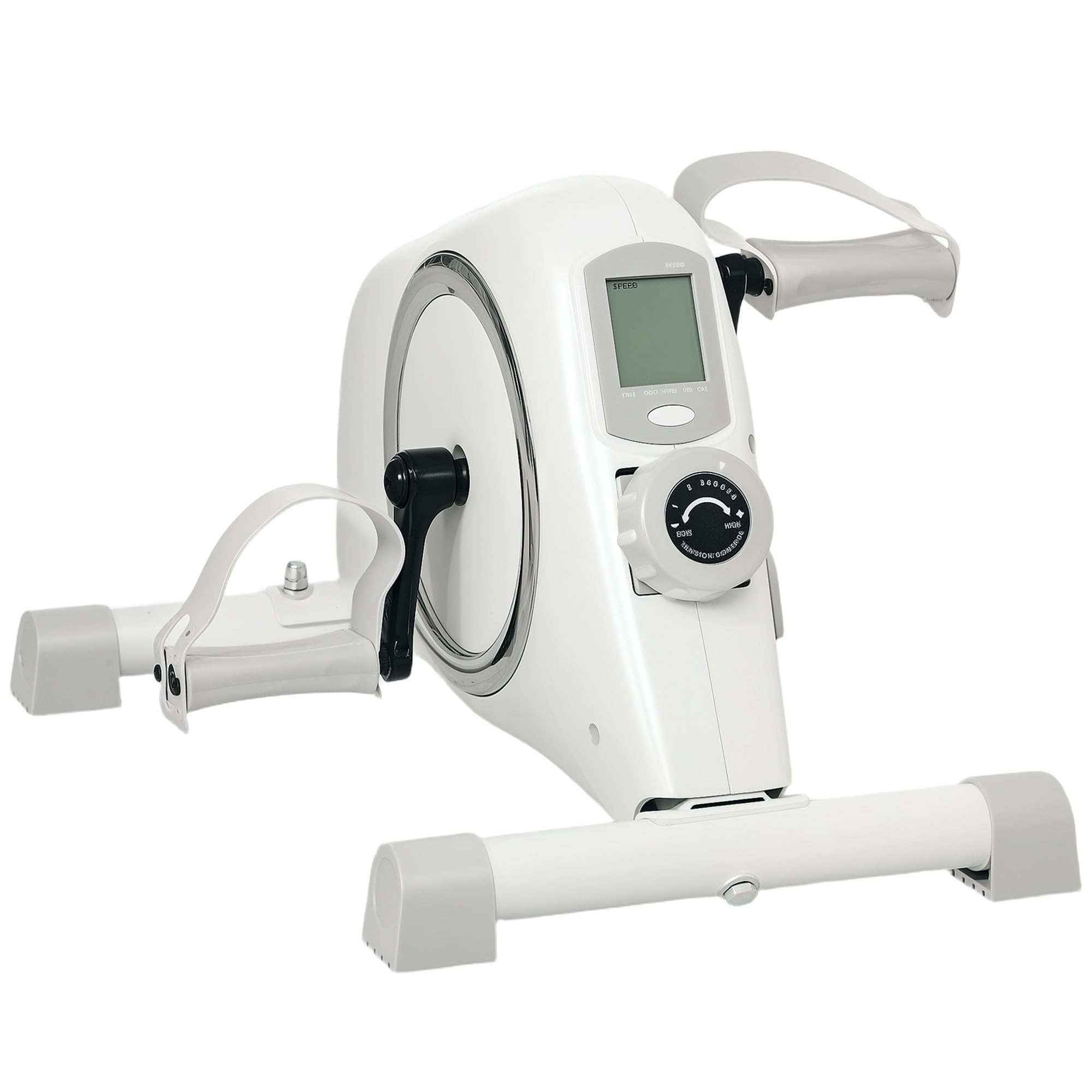 SPORTNOW Pedaltrainer Trainingsgerät mit 8-stufigem Magnetwiderstand | LCD-Display, für Senioren, Mini Heimtrainer, Bein- und Armtrainer, Fitnessbike, Büro, Zuhause