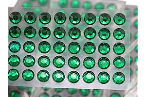 6mm Green Self Adhesive Acrylic Rhinestones Stick On Jewels