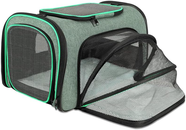 Ehobroc Cat Carrier Soft Sided, Pet Carrier Bag Airline Approved with 5 Expandable Mesh Windows, Collapsible Dog Carrier with Removable…