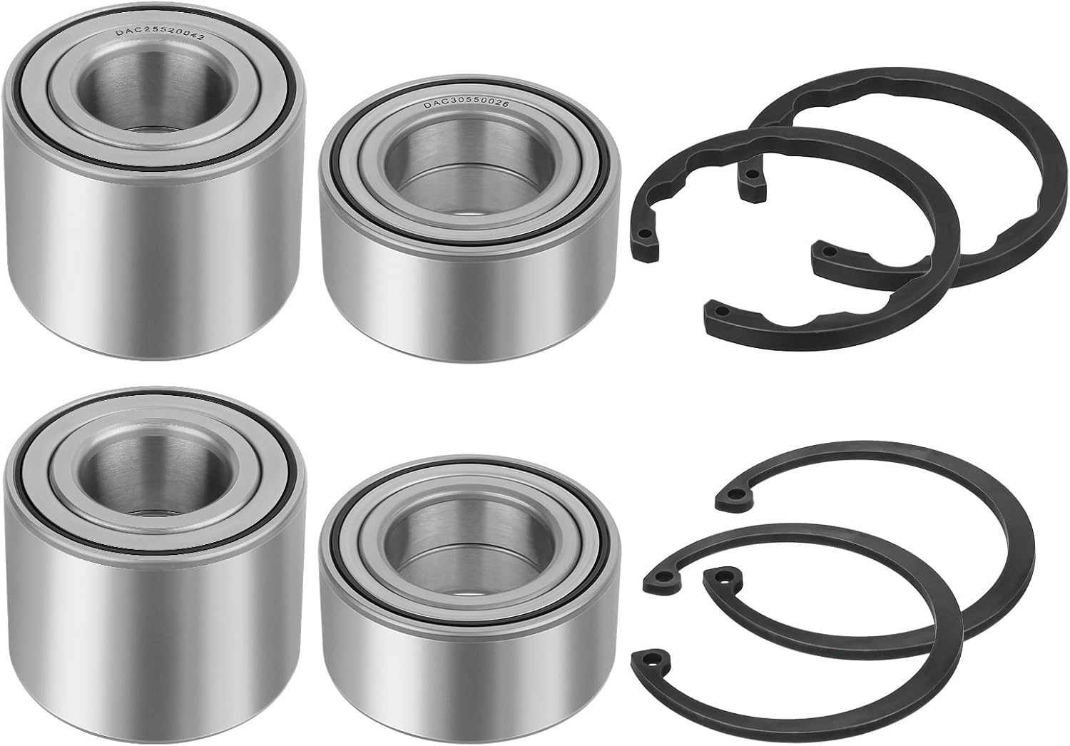 Front & Rear Wheel Bearing Kit for Kawasaki Brute Force 750 650-4x4i KVF750 KVF650 2005-2023 OEM# 92045-1448 92045-0095 92045-0094 92045-0102 92045-0021