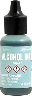 Tim Holtz Alcohol Inks and Accessories Adirondack Lights Aqua Alcohol Ink,