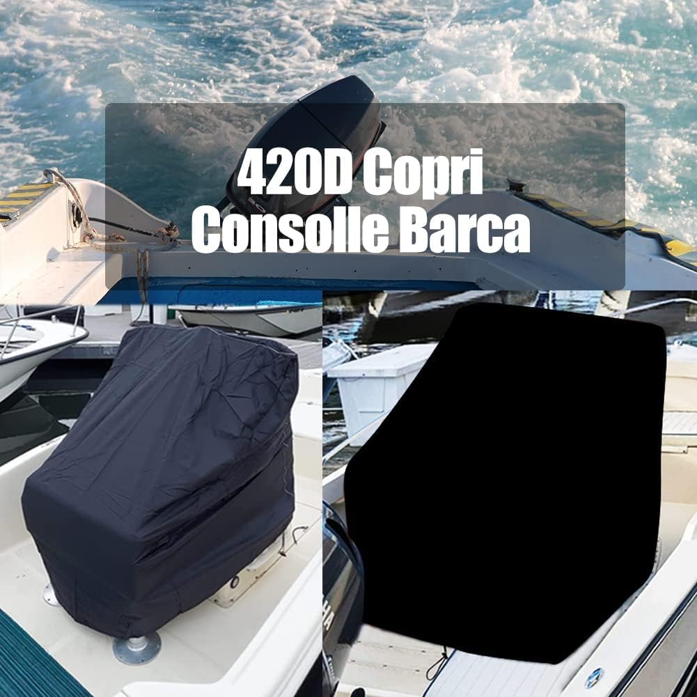 Schleuder Housse de Console de Bateau, Housse de Protection de Bateau 420D avec revêtement UV, Housse imperméable pour la Protection