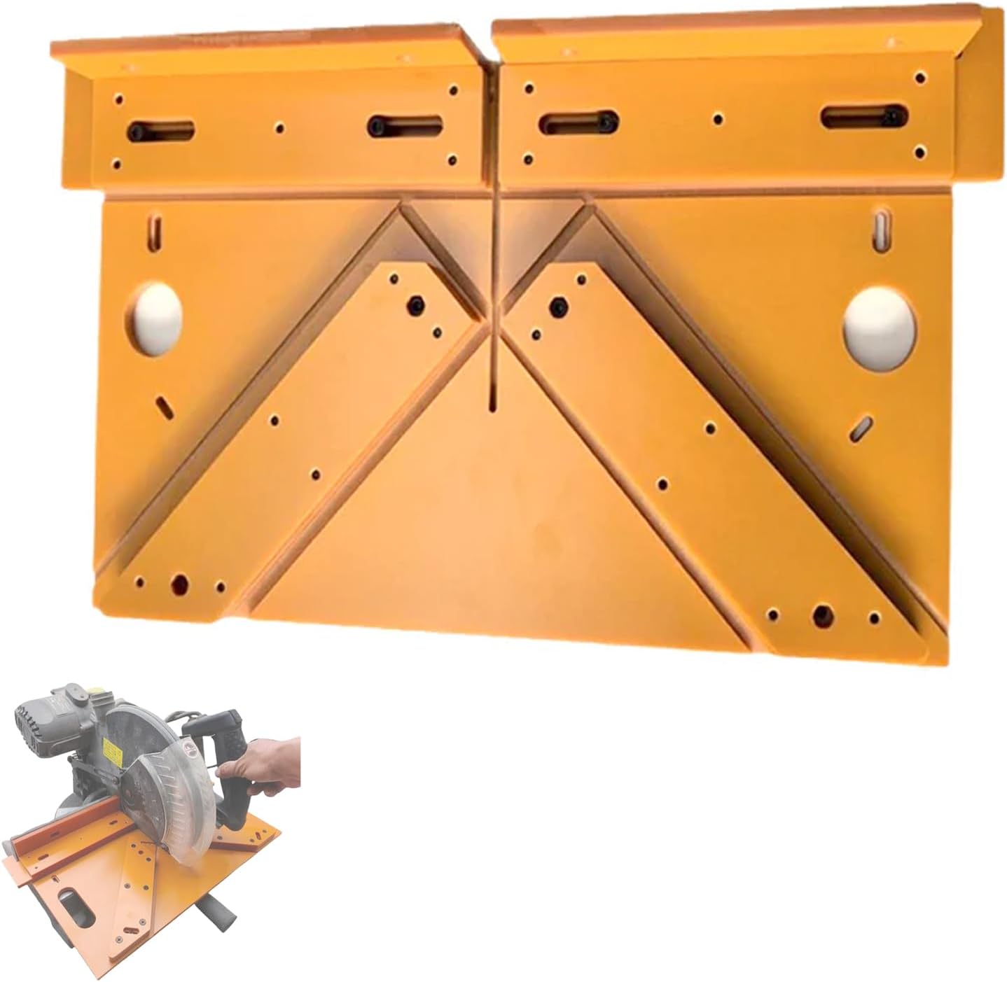 45-Degree Angle Cutting Guide for Door and Window Frame Cladding, 45 Degree Featherboard Bevel Cut Fence Table Saw Accessories, Universal Saw Guide for Circular for Auxiliary Woodworking Tools