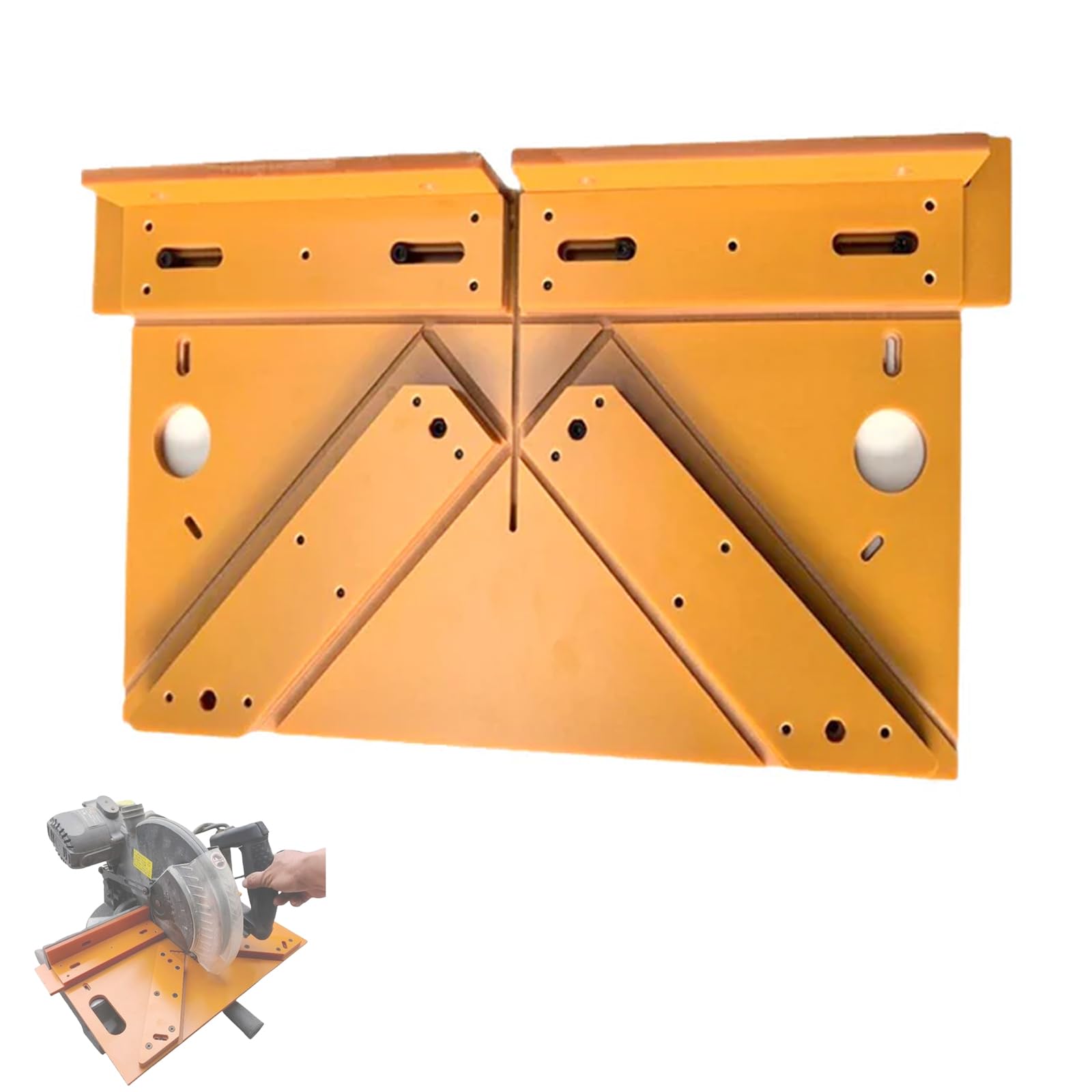 45-Degree Angle Cutting Guide for Door and Window Frame Cladding, 45 Degree Featherboard Bevel Cut Fence Table Saw Accessories, Universal Saw Guide for Circular for Auxiliary Woodworking Tools