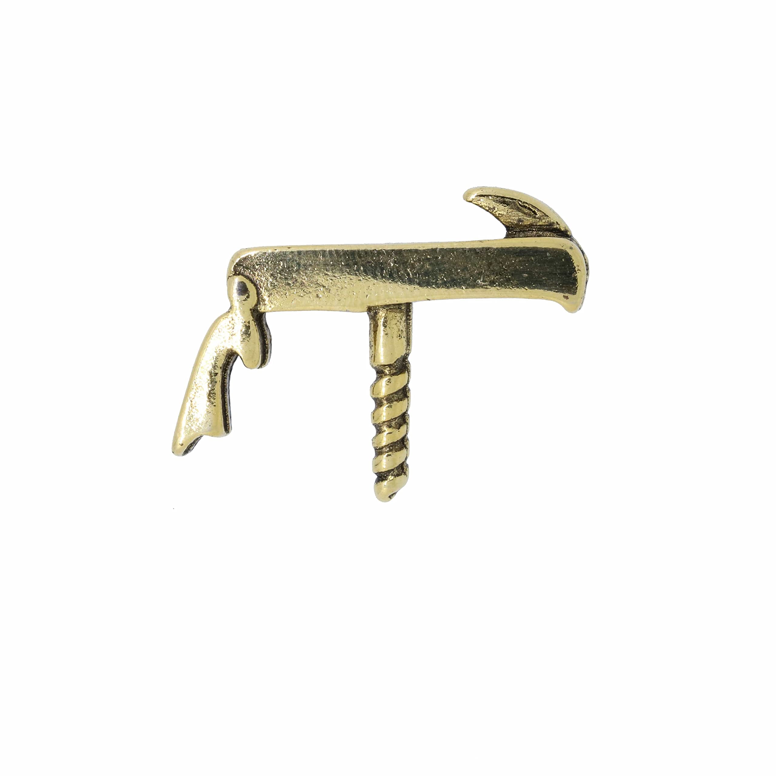 Jim Clift Design Waiters' Corkscrew Gold Lapel Pin