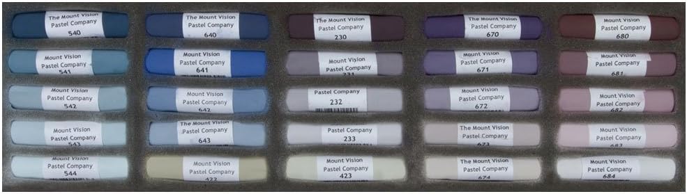 Mount Vision Pastel Company 25-Piece Thunderstorm Grey Set