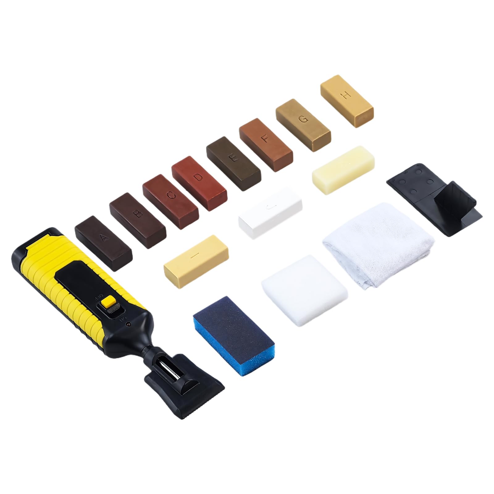 Wood Repair Kit, Parquet Repair Kit with Electric Heating Pen and Wax Blocks