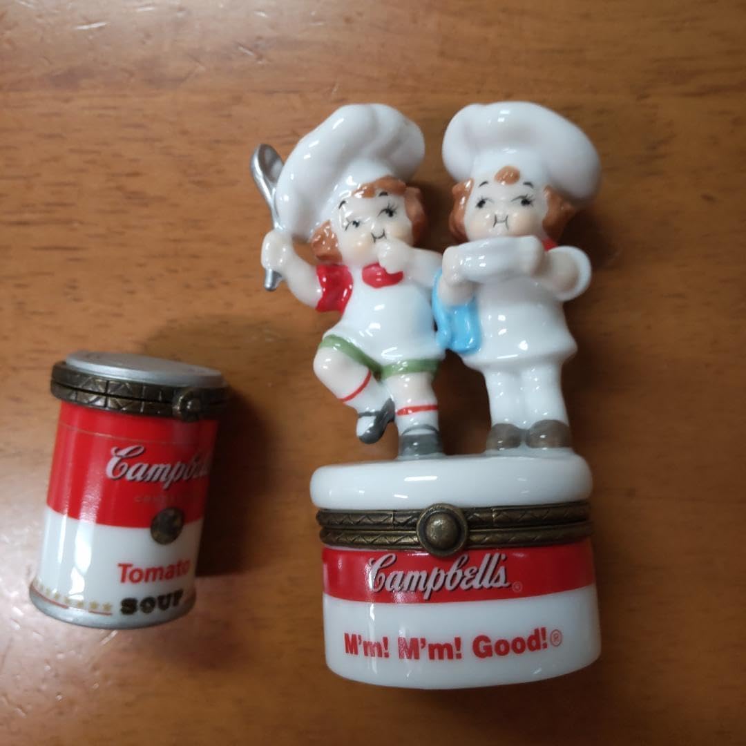 Campbellkids　キャンベルキッズ　陶器小物入れ 　2点　ヒンジボックス Campbellkids キャンベルキッズ 陶器小物入れ 2点 ヒンジボックス