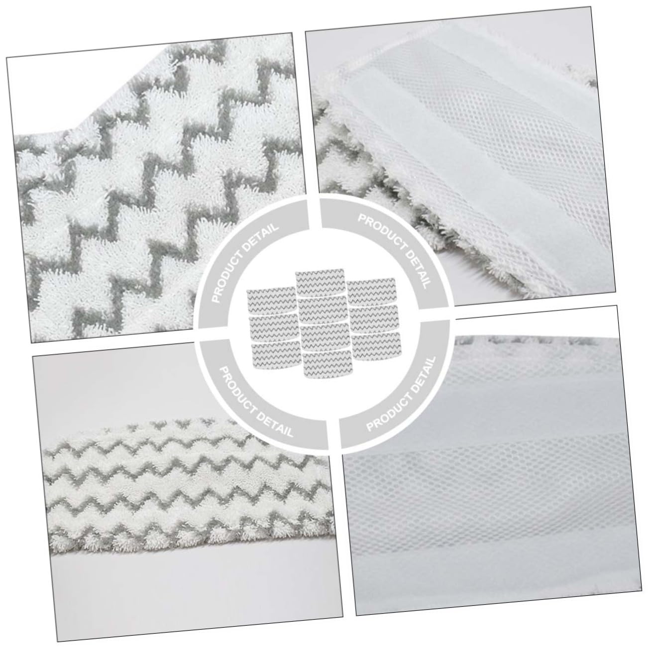 10 szt. Pokrowiec na mopa parowego Czyszczenie Parowiec Odkurzacz parowy Akcesoria do czyszczenia mopa Podkładka do mopa parowego do Mopa parowego Mop parowy Superfiber Biały parowiec Akcesoria do mop