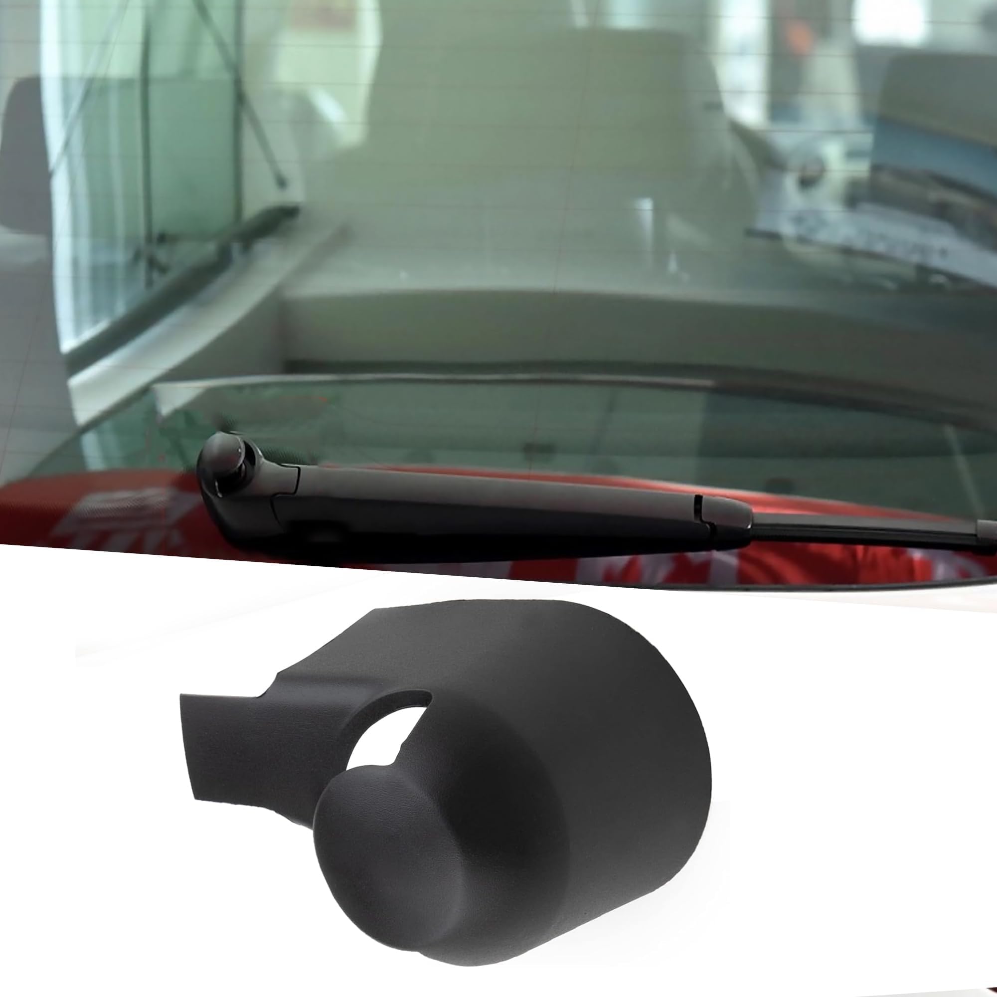 Nadstawka do wycieraczki, tylny wycieracz, tylna ręka wycieraczki Nut Osłona do Caddy, do Touran, do Golf 5, do Seat Leon, Skoda Fabia 6Q6955435D, 6Q6955435, 6Q6955435A, 6Q6955435B