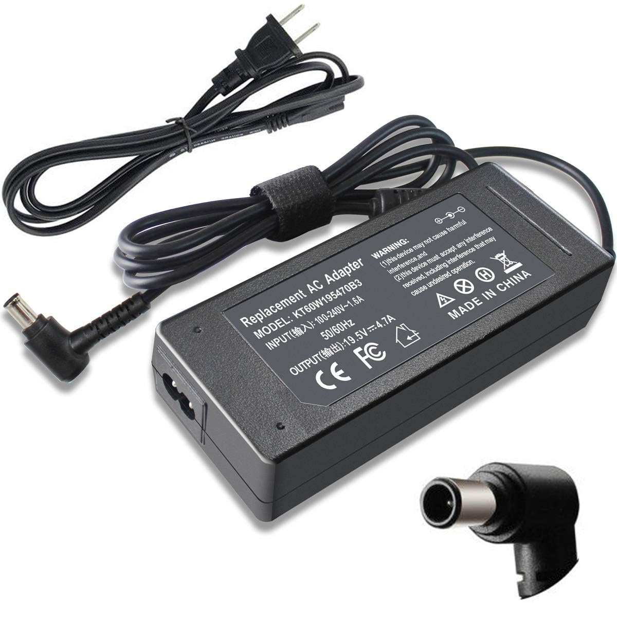 Alimentatore 90W 19.5V Per TV Sony Bravia KDL-32, KDL48W600B, KDL-55W650D E VAIO