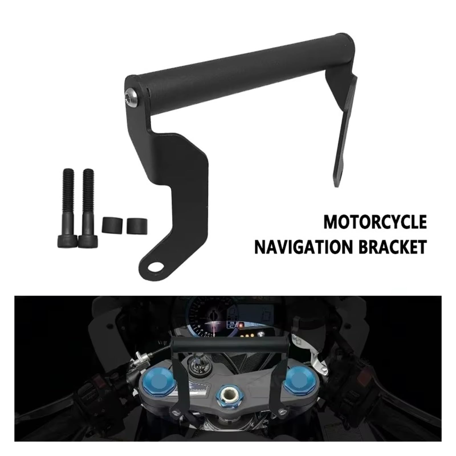 pour Suzuki GSXR1000 GSXR1000R 2018 – 2025 Support D'adaptation Plaque GPS De Navigation pour Moto Support Guidon Moto GPS