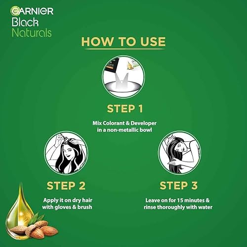 Miniatura 5 de 20gm-Garnier Black Naturals - Crema enriquecida con aceite, color 3.16, borgoña natural