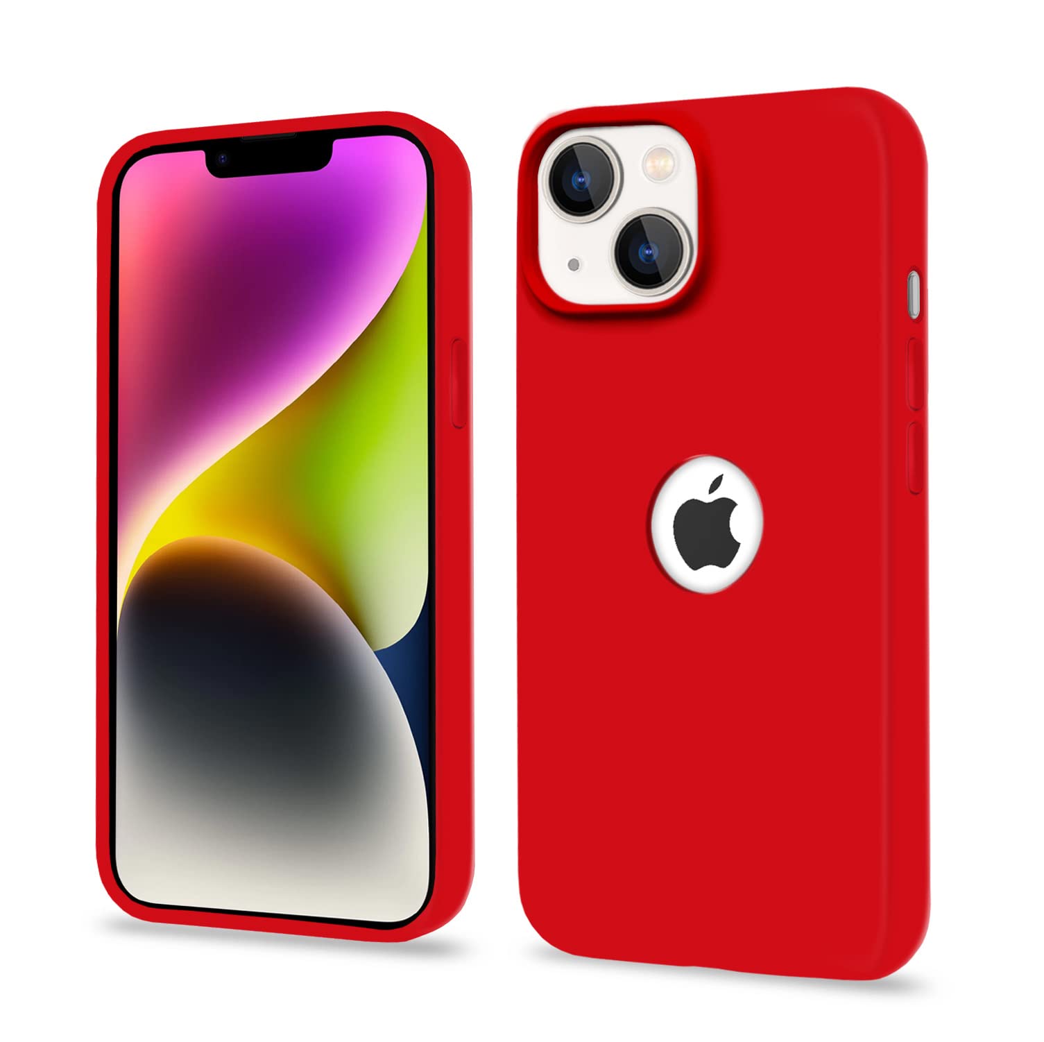 Pikkme Back Cover | Full Camera Protection | Raised Edges | Super Soft Silicone | Bumper Case for iPhone 14 (Red) (B0C3RMS6ZP) Amazon Price History, Amazon Price Tracker