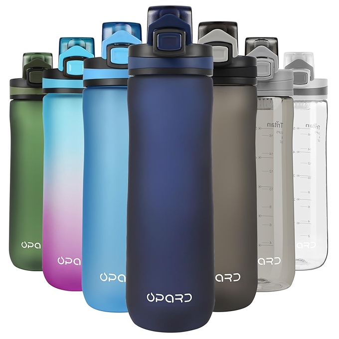 Opard运动水瓶 600ml 防漏翻盖 BPA免费 Tritan材质
