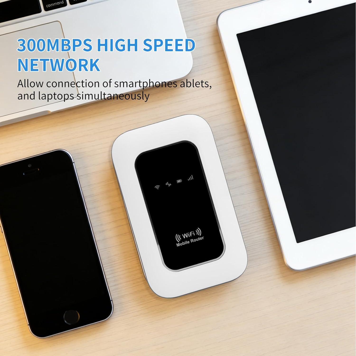 Routeur 5G Portable Débloqué avec Slot SIM – Modem 5G Carte SIM, Internet Mobile Haut Débit 5G/4G+, Jusqu’à 28 Appareils Connectés, Hotspot Mobile Idéal pour Voyage,Télétravail 6102