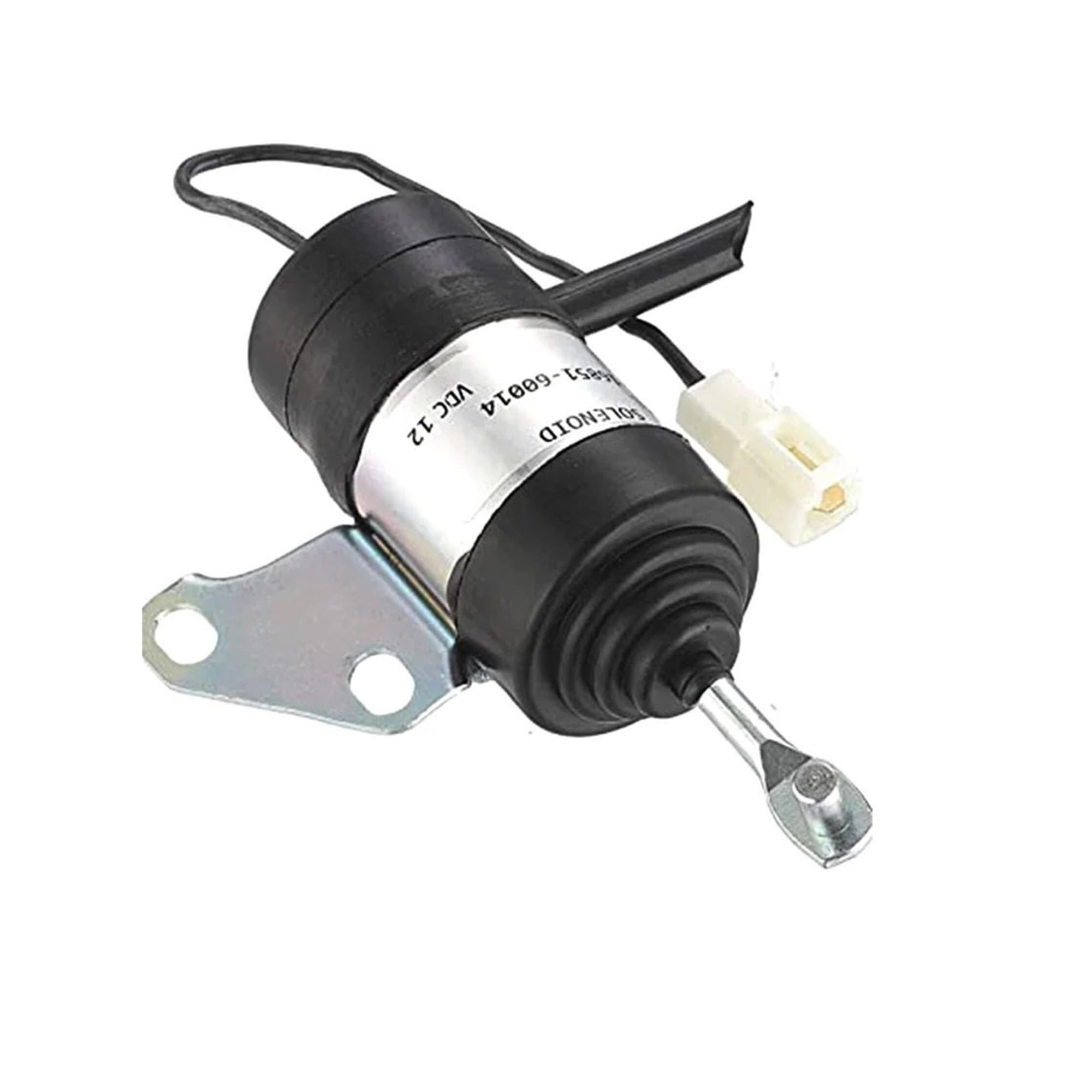 Solenoide de corte de combustible Solenoide de control del acelerador de 12 V, solenoide de corte de combustible 6670776, compatible con motores 316, 319 y 320