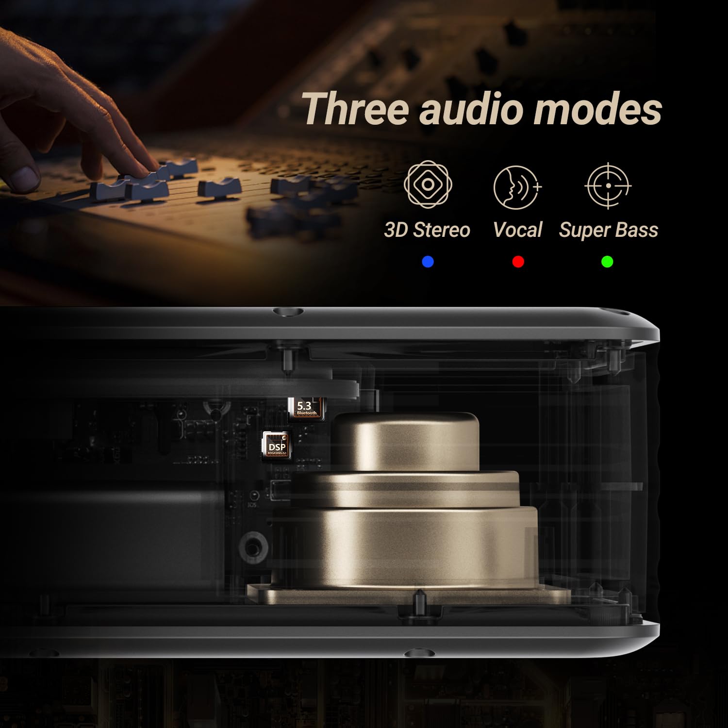 BOGASING G4 Altavoz Bluetooth Portátil, Altavoces Potente con Graves Profundos, 50W Altavoz Inalambrico, 24H, Impermeable IPX7, 3 EQ, Exterior Speaker Bluetooth 5.3, Tarjeta TF, AUX