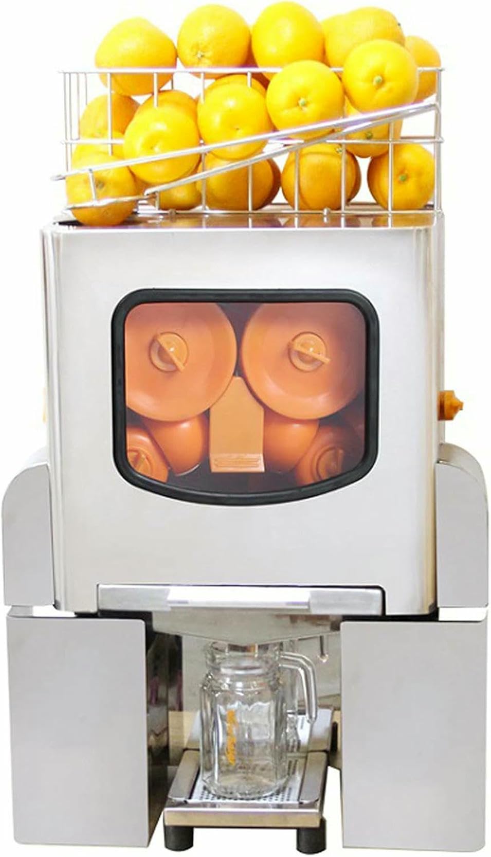 MYUYEE 120W Commercial Electric Juice Juicer, Orange Machine With 60% Juice Outlet, 8kg Load Electric Citrus Maker,