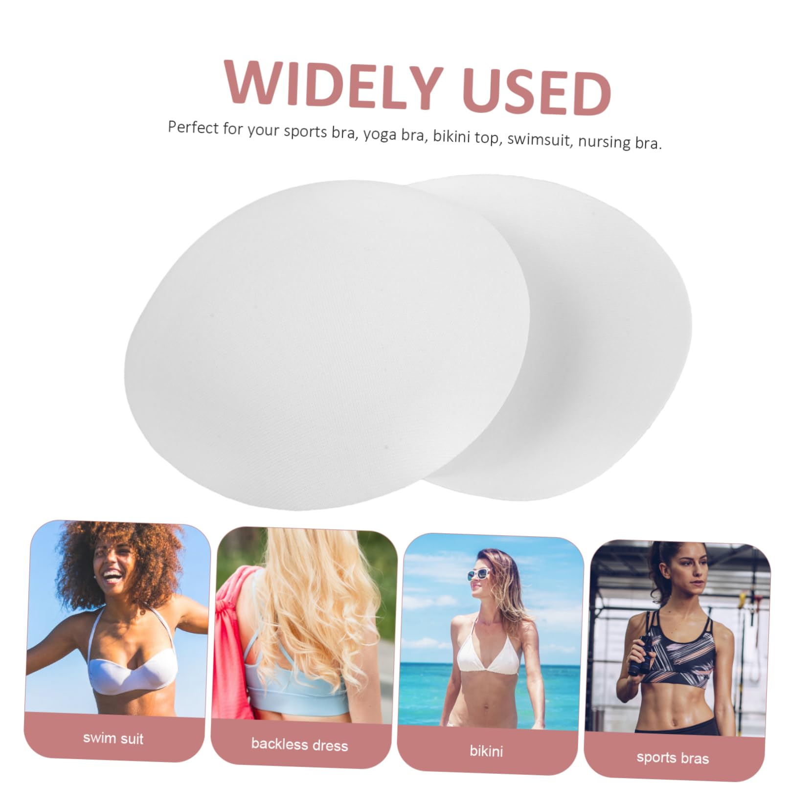 TOYANDONA Almohadillas De Brasier Extraíbles Para Mujer De Inserciones Para Ropa De Yoga Sujetadores Y Trajes De Almohadillas Para Pecho Y Reutilizables