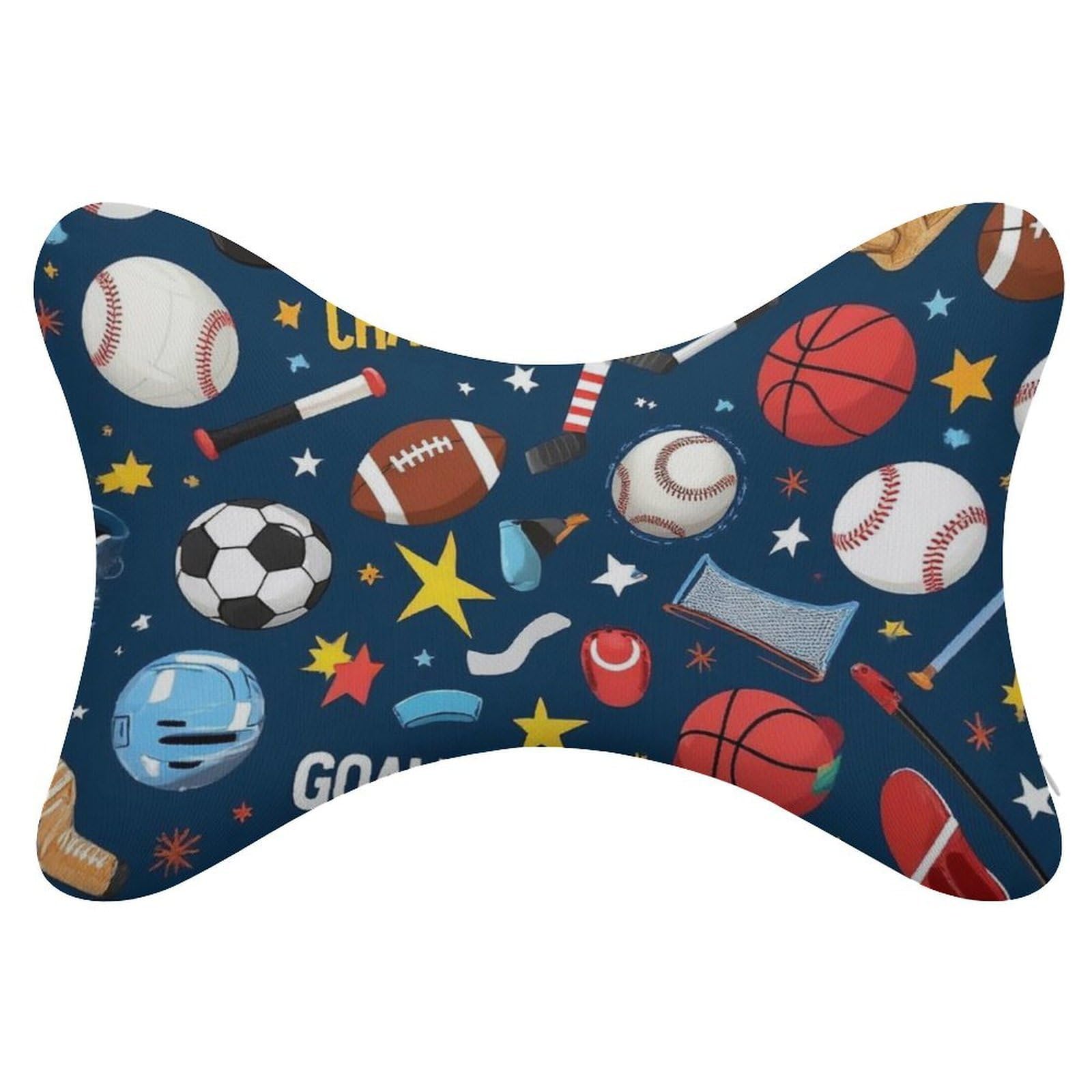 Fashion Airplane Travel Memory Foam Pillow Cervical Automobile Bone Pillow Car Decor Ice Hockey Ball Soccer Basketball Baseball