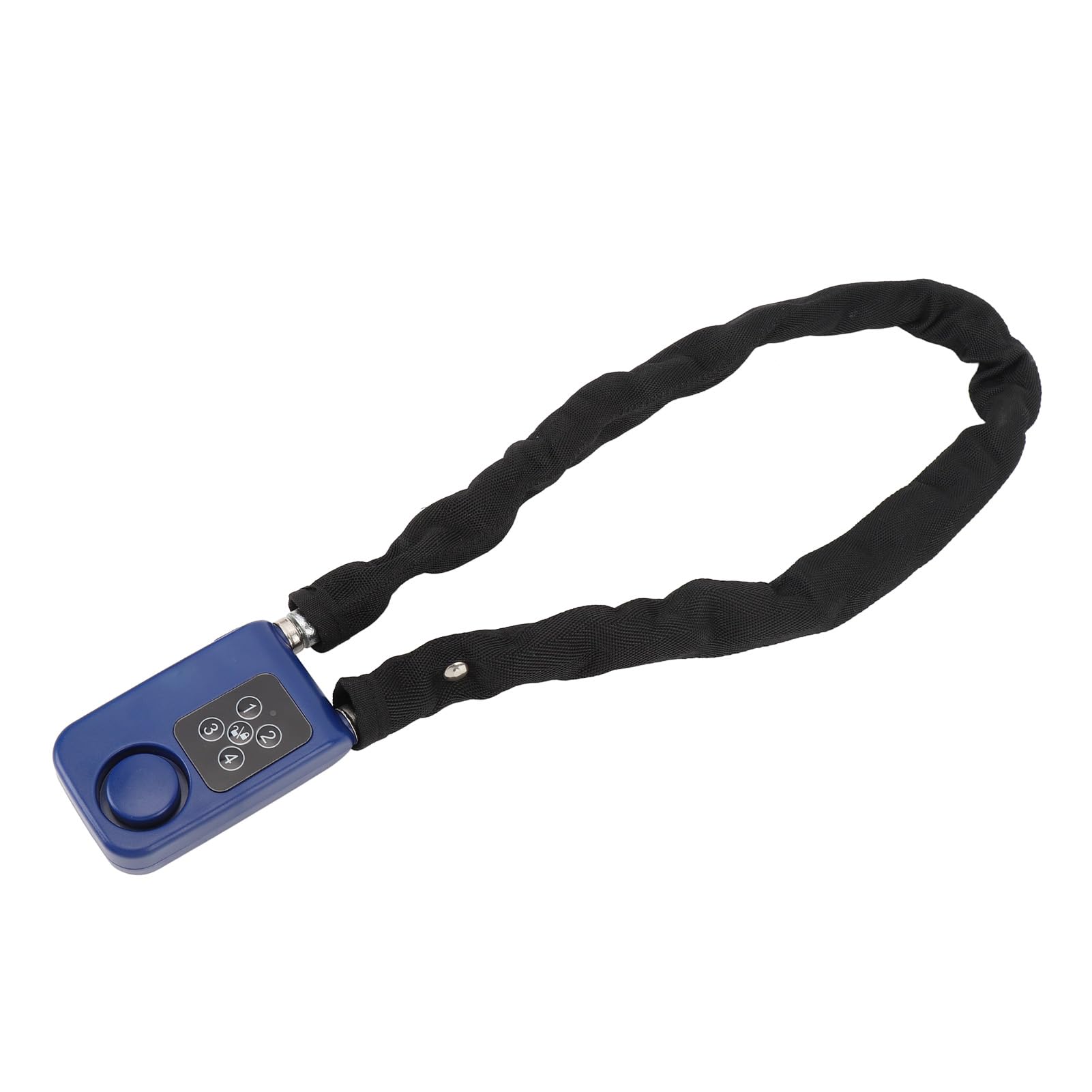 Blocco Bici Intelligente, Blocco Allarme Bici Anti -pressione a Bassa Potenza Avviso a 4 Cifre INDICATORE LED Resistente Al Furto per Moto (BLUE)
