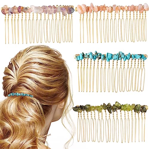 Joez Wonderful 4pcs Hair Combs for Women Accessories, 3x1.56in, 4 Colors