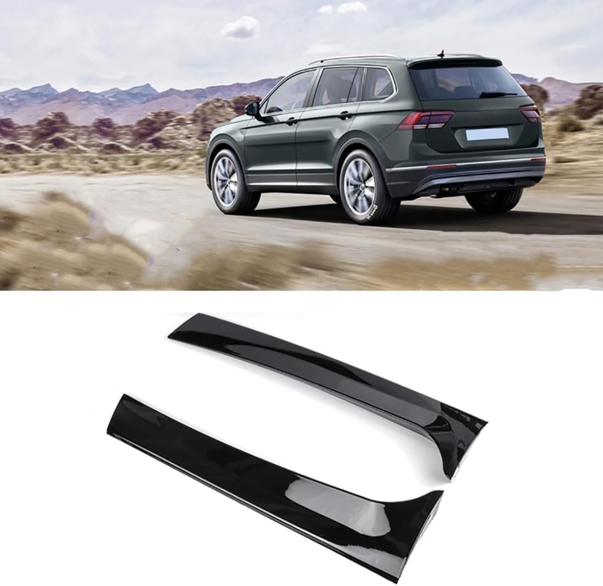 LIMINFACAI Car Rear Spoilers for VW Tiguan ALLSPACE BW 2017-2024, Auto Resistant Antiscratch Durable Automobile Spoiler Tail Wing Rear Styling Accessories