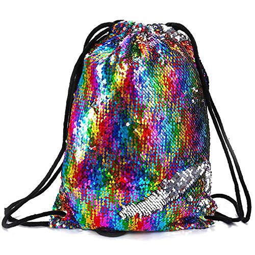 Sirena Bolsa de Lentejuelas Magic Reversible Mochila Brillante de Danza para Niñas Mujeres