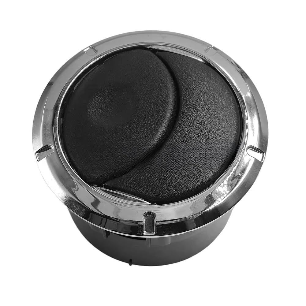 Nisza Bocchette Aria condizionata Auto 4 Pezzi Copertura Bocchetta Aria cruscotto Interna per Dacia per Logan per Sandero per Master 3 per Opel 687606360R 8200212480 8200464605 Nero/Cromo