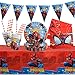 Stoviglie per feste Spiderman, Set per feste di compleanno Spiderman, Forniture per feste di compleanno per bambini supereroi, Piatti, tazze, tovaglioli, cannucce, tovaglie, Bunting per bomboniere