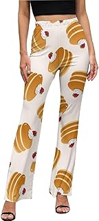 Pancake Sweets Yoga Pants Women Bakery Flare Leggings Casual Pants