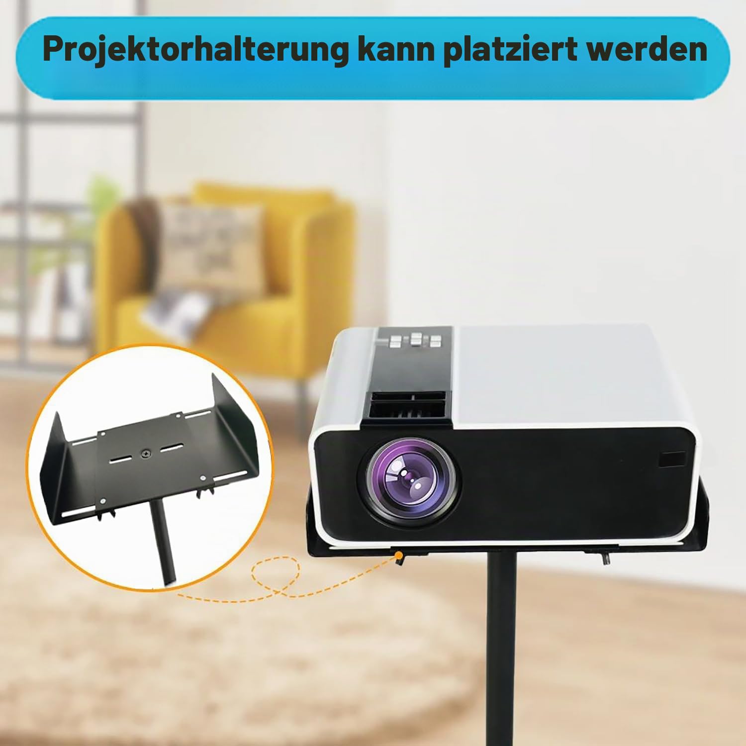 Lautsprecherständer，Boxenständer，Höhenverstellbereich:75-140cm，2er-Pack，Satelliten bis zu 8KG，Speaker Stand mit Ausziehbare Auflagenplatte und Interner Kabelkanal für Regallautsprecher