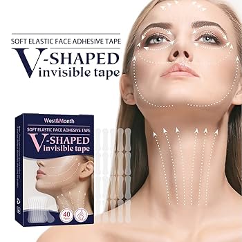 ゆかりん☆韓国発　小顔テープ　3000枚♪貼るだけで小顔 △韓国発 小顔テープ 80枚♪貼るだけで小顔、しわ、たるみ補正