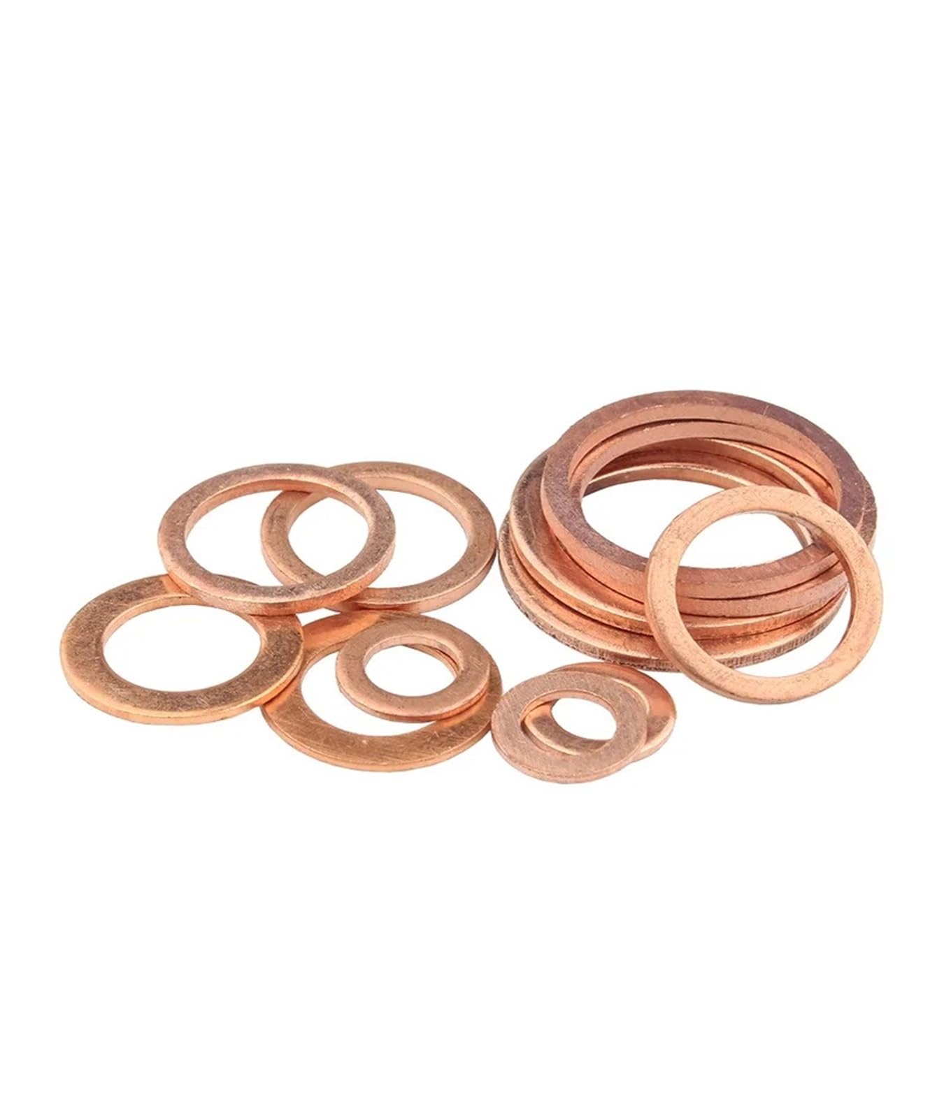 Rondelle di Rame, M5 M6 M8 M10 M12 M14 M16 Rondella di Tenuta in Rame Rosso for Barche Rondelle di Guarnizione Piatte(M6x12x1(30pcs))