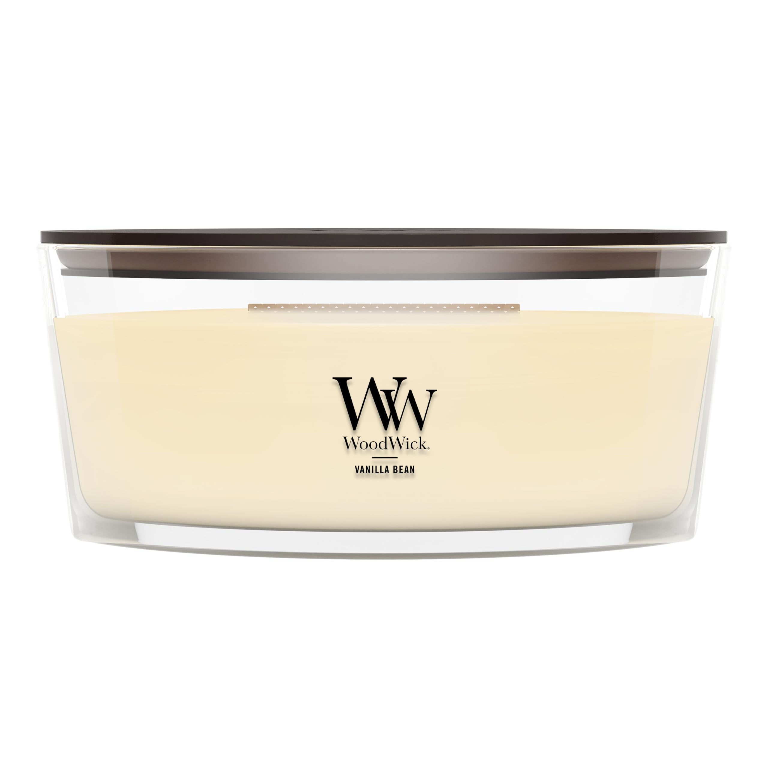 WoodWick Vanilla Bean Scented Candle, Crackling Wick, 16oz