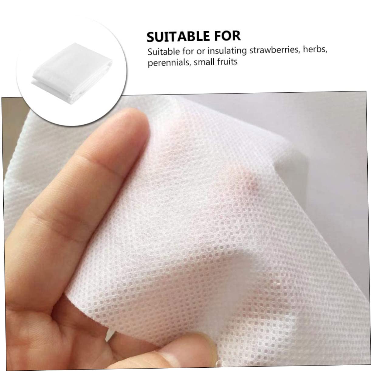 Toddmomy Copertura Invernale in Non Tessuto Bianco per Piccole Piante e Frutti Protezione Antigelo e Umidificante