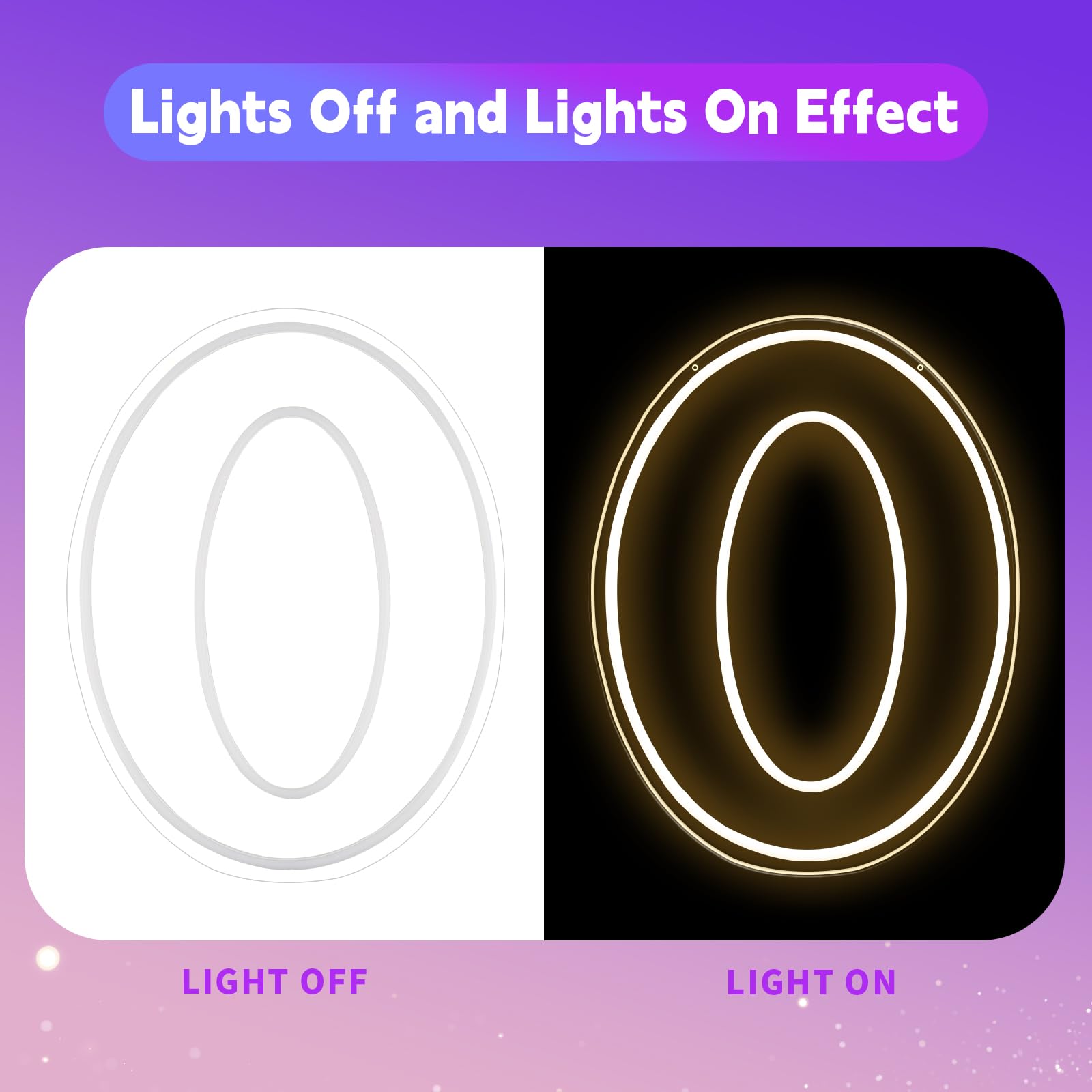 Pannello luminoso LED al neon a forma di numero 1, 30 cm, alimentazione USB, sfondo per festa di compleanno, matrimonio, decorazione d'interni (numero 0)