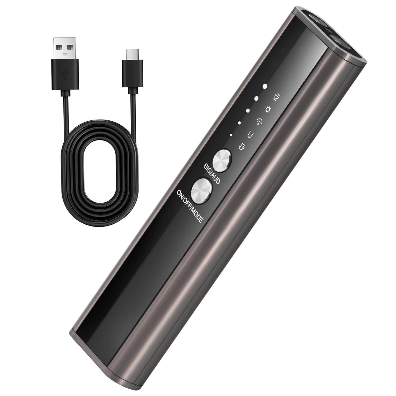 KT-02 Hidden Camera Detector 4 Modes to Detect Spy Cameras Bugs GPS Trackers with Flashlight Audible Alarm Beeping