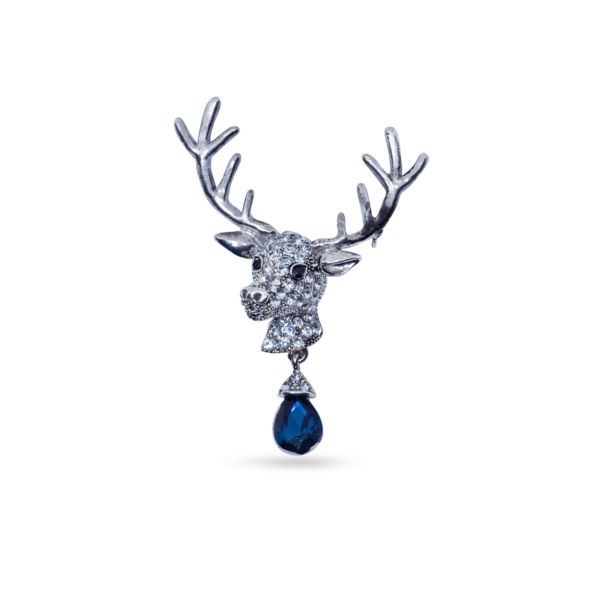 The Thaath - Beautiful Stone Studed Deer Shape Metal Brooch For Mens/Lapel Pins (B0CX95QTNV) Amazon Price History, Amazon Price Tracker