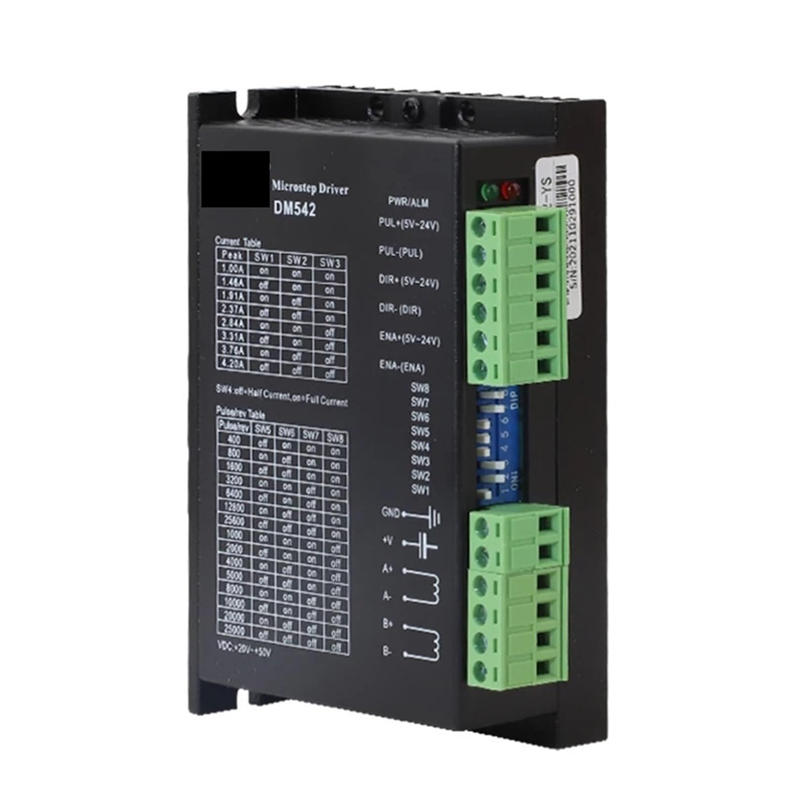 closed loop stepper motor Driver 2,3 NM Nema23 Zweiphasen-Schrittmotor und DM542-Treibersatz, 81 mm Länge, D 6,35 mm/8 mm, für CNC-3D-Druckermonitor Schrittmotor(Double-shaft set)