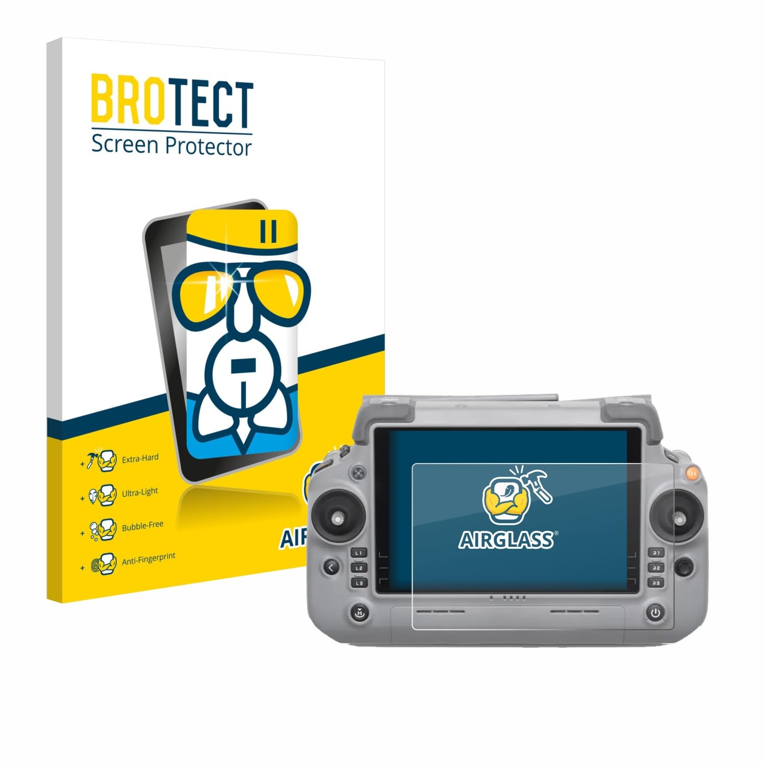 BROTECT Displayschutzfolie Für DJI RC Controller | 2 Stück Ultra-Klar Made In Germany | Kratzfest & Blasenfrei