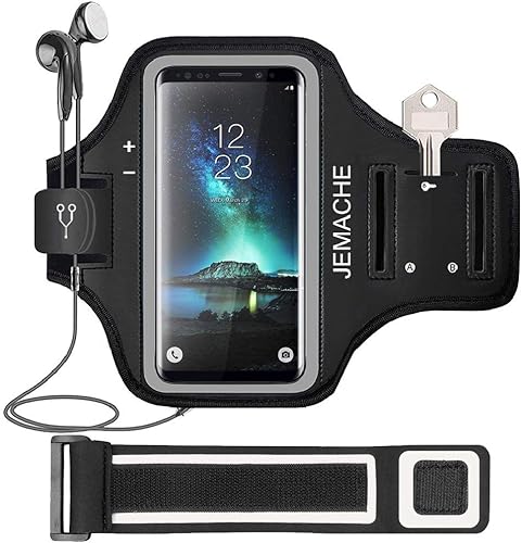 Galaxy S7 Edge/S8/S8+ banda para el brazo, JEMACHE banda para el brazo para ejercicio, gimnasio, correr/trotar/ejercicio para Samsung Galaxy S8/S7