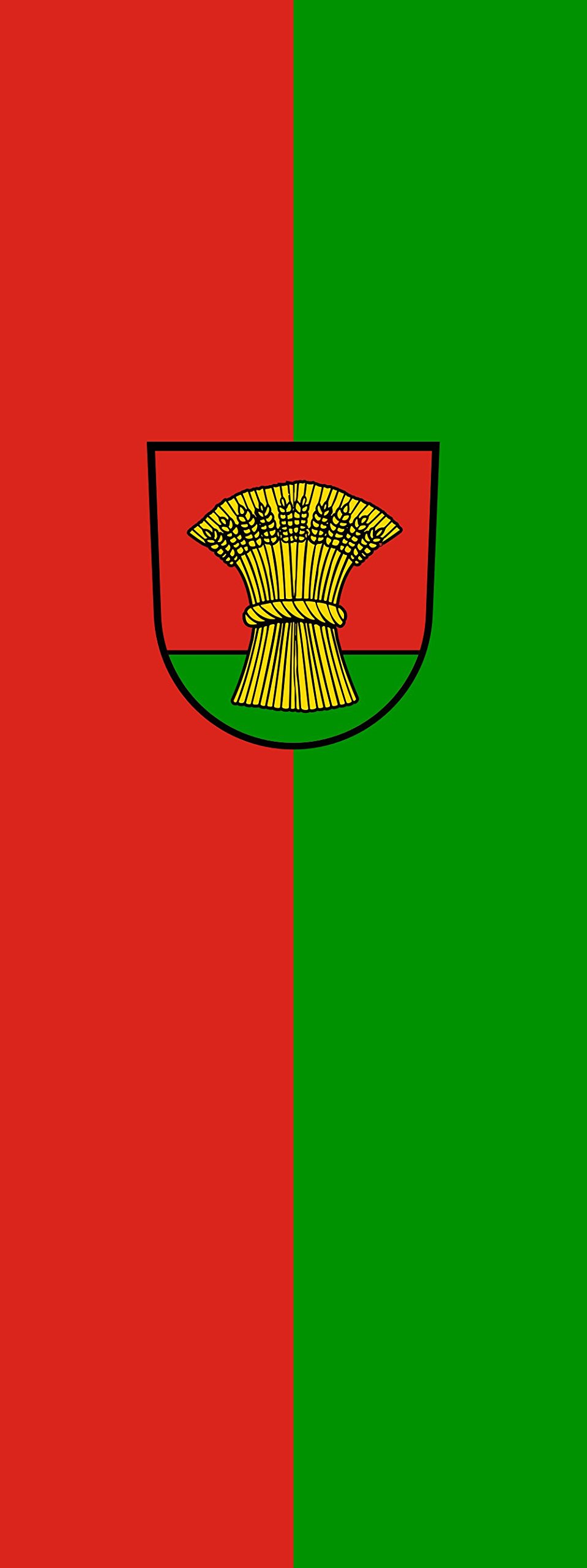 Drapeau Gondelsheim portrait 400x150 cm de haute résistance 6m²