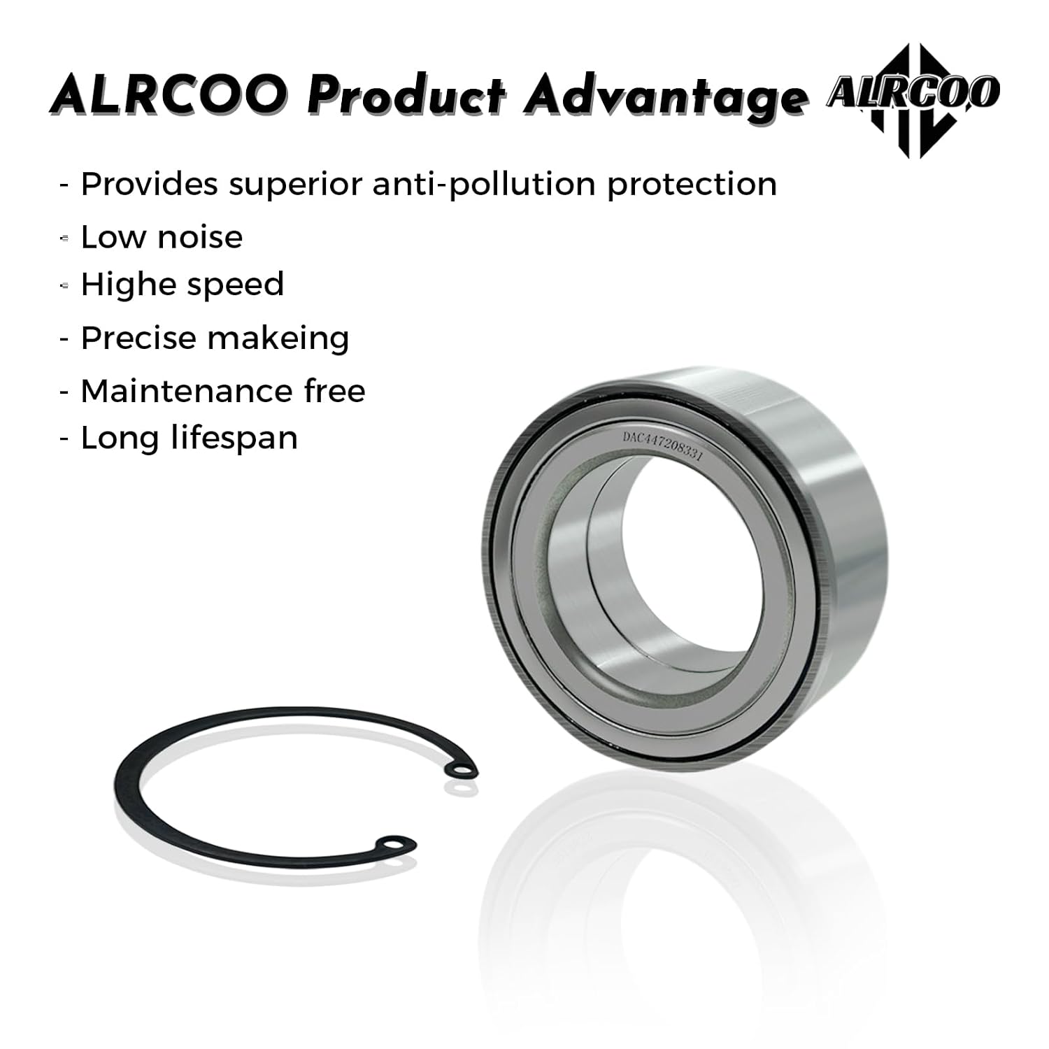 Front Rear Wheel Bearings 44x72x33mm Compatible with Polaris RZR 1000 900 PRO XP Turbo General 1000 Sportsman 1000 850 550 Scrambler 1000 850#3514627 3515090 3514924 3514699 3514822